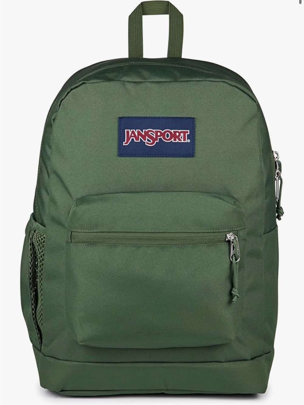 NEW JanSport 26L Cross Town Backpack Cargo Green NWT